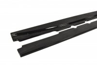 Maxton Design Side skirts extension extension black gloss - Mercedes CLS C219