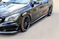 Maxton Design Seitenschweller Ansatz schwarz Hochglanz - Mercedes CLA 45 AMG C117/A45 AMG W176 (Pre-Facelift)