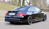 Maxton Design Side skirts extension extension black gloss - Mercedes CLA 45 AMG C117/A45 AMG W176 (Pre-Facelift)