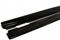 Maxton Design Side skirts extension extension black gloss - Mercedes CLS C218 AMG-Line