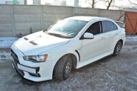 Maxton Design Side skirts extension extension black gloss - Mitsubishi Lancer Evo X