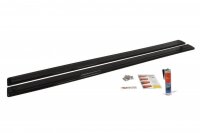 Maxton Design Side skirts extension extension black gloss - Mitsubishi Lancer Evo X