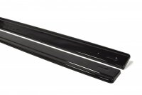 Maxton Design Side skirts extension extension black gloss - Mitsubishi Lancer Evo X