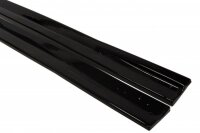 Maxton Design Side skirts extension extension black gloss - Opel Astra H (for OPC / VXR)