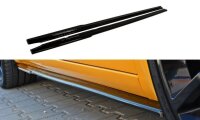 Maxton Design Side skirts extension extension black gloss - Renault Megane II RS