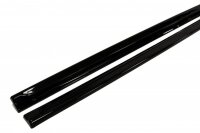 Maxton Design Side skirts extension extension black gloss - Renault Megane II RS