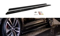 Maxton Design Side skirts extension extension black gloss - Renault Talisman