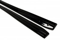 Maxton Design Side skirts extension extension black gloss - Saab 9-3 Turbo X/ Aero Facelift