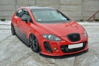 Maxton Design Seitenschweller Ansatz schwarz Hochglanz - Seat Leon MK2 MS DESIGN