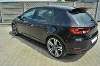 Maxton Design Seitenschweller Ansatz schwarz Hochglanz - Seat Leon III Cupra / FR