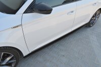 Maxton Design Seitenschweller Ansatz schwarz Hochglanz - Skoda Superb MK3