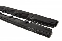 Maxton Design Side skirts extension extension black gloss - Subaru WRX STI