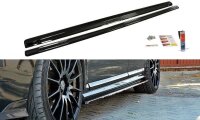 Maxton Design Seitenschweller Ansatz schwarz Hochglanz - Volvo V50F R-Design