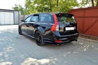 Maxton Design Seitenschweller Ansatz schwarz Hochglanz - Volvo V50F R-Design