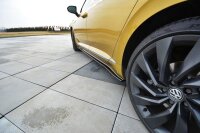 Maxton Design Side skirts extension extension black gloss - VW Arteon