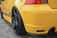 Maxton Design Side skirts extension extension black gloss - VW Golf 4 R32