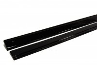 Maxton Design Side skirts extension extension V.1 black gloss - VW Golf 7 R / R-Line