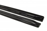 Maxton Design Side skirts extension extension black gloss - VW Passat B5