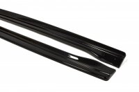 Maxton Design Side skirts extension extension black gloss - VW Passat CC R36 R-Line (Pre-Facelift)