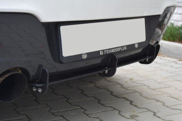 Maxton Design Rear extension Diffuser rear bumper & Flaps - BMW 1 Series F20/F21 M-Power (Pre-Facelift)