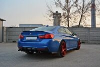 Maxton Design Diffuser rear extension for Rear bumper for & Rear extension Flaps diffuser - BMW 4 Series F32 M Package