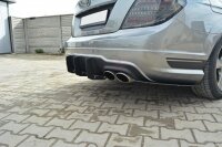 Maxton Design Rear extension Diffuser rear bumper V.1 - Mercedes C W204 AMG-Line (Facelift)