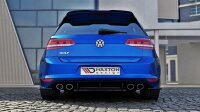 Maxton Design Diffusor Heckansatz für Heckschürze für & Heckansatz Flaps Diffusor - VW Golf 7 R Hatchback