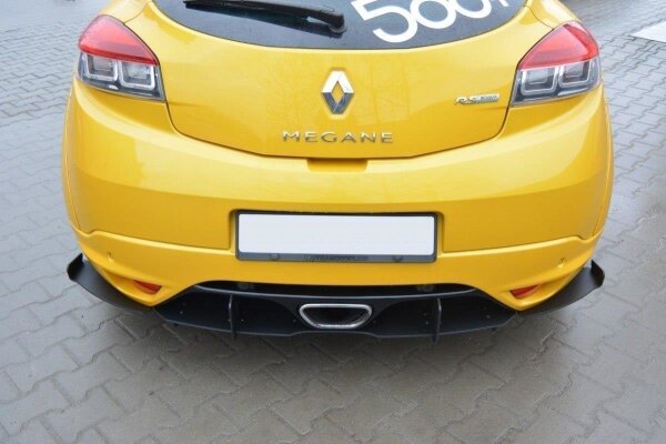 Maxton Design Diffuser rear extension for Rear bumper - Renault Megane MK3 RS