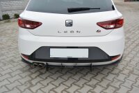 Maxton Design Diffuser rear extension Rear bumper - Seat Leon III FR