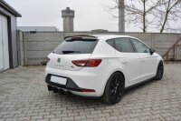 Maxton Design Diffusor Heckansatz Heckschürze - Seat Leon III FR