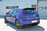 Maxton Design Diffuser rear extension for Rear bumper - VW Golf 7 R Facelift