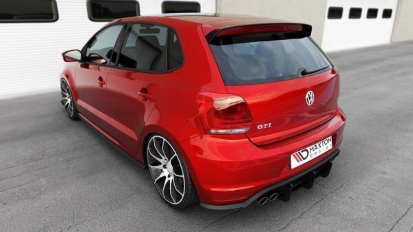 Maxton Design Diffuser rear extension for Rear bumper - VW Polo MK5 GTI Facelift