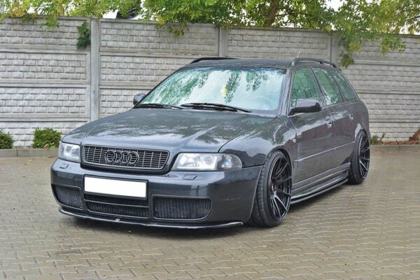 Maxton Design Front extension black gloss - Audi S4 B5