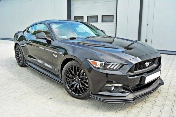 Maxton Design Frontansatz schwarz Hochglanz - Ford Mustang GT MK6