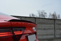 Maxton Design Spoiler Cap black gloss - Audi A7 S-Line (Facelift)