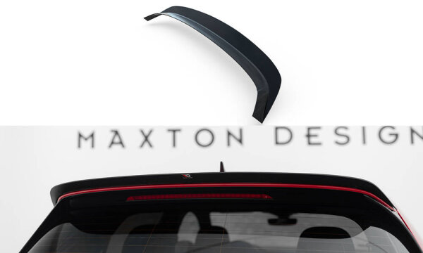 Maxton Design Spoiler Cap V.1 black gloss - VW Golf 7 / 7 Facelift R / R-Line / GTI