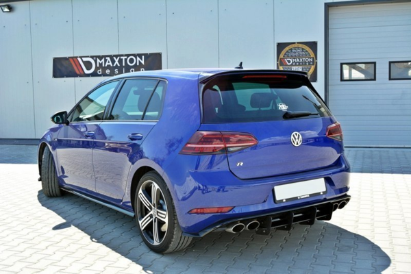 Maxton Design Spoiler Cap V.1 black gloss - VW Golf 7 / 7 Facelift R / R-Line / GTI