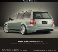 Maxton Design Diffuser rear extension - VW Passat B5