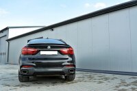 Maxton Design Rear extension Flaps diffuser black gloss - BMW X6 F16 M Package