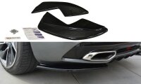 Maxton Design Rear extension Flaps diffuser black gloss - Citroen DS5 Facelift, Pre-Facelift