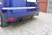 Maxton Design Rear extension Flaps diffuser black gloss - Ford Focus RS MK1