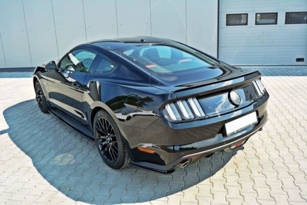 Maxton Design Heckansatz Flaps Diffusor schwarz Hochglanz - Ford Mustang GT MK6