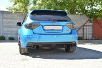 Maxton Design Rear extension Flaps diffuser black gloss - 09-11 Subaru Impreza WRX STI