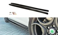 Maxton Design Side skirts extension extension black gloss...