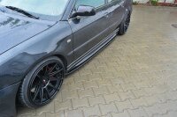 Maxton Design Side skirts extension extension black gloss - Audi S4 B5