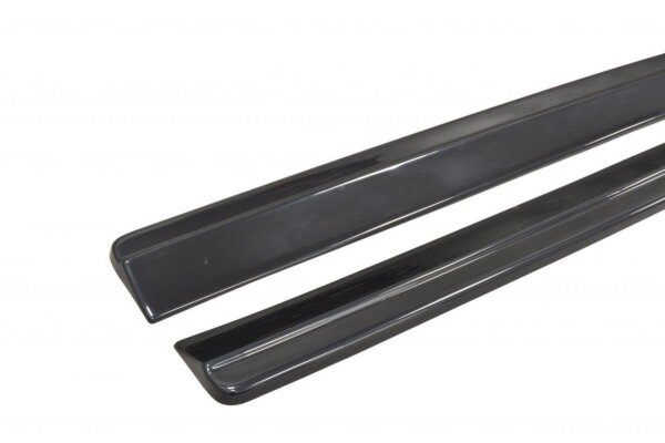 Maxton Design Side skirts extension extension black gloss - Audi S8 D4 FL