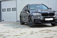 Maxton Design Side skirts extension extension black gloss - BMW X6 F16 M Package