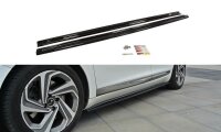 Maxton Design Side skirts extension extension black gloss - Citroen DS5 Facelift, Pre-Facelift