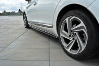 Maxton Design Side skirts extension extension black gloss - Citroen DS5 Facelift, Pre-Facelift