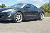 Maxton Design Side skirts extension extension black gloss - Peugeot RCZ